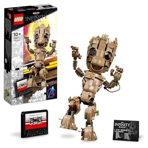 LEGO Marvel Ich Bin Groot Spielzeug zum Bauen, Set mit Baby Groot-Figur aus Guardians of The Galaxy 2, tolles Geschenk für Kinder, Jungen, Mädchen und Avengers Fans zum Geburtstag 76217 von LEGO