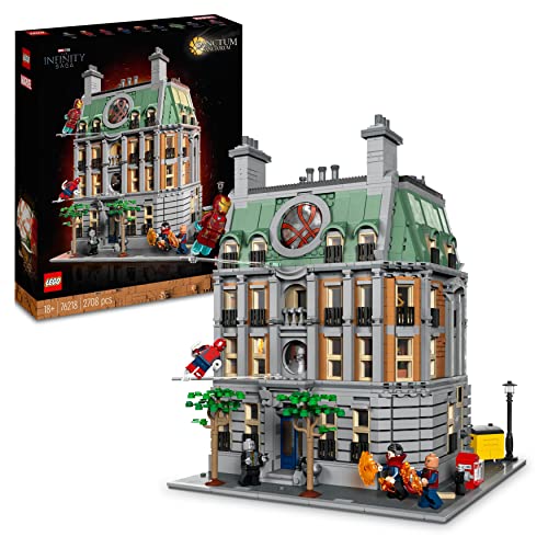 LEGO Marvel Sanctum Sanctorum, 3-stöckiges Modular Building Set mit Doctor Strange und Iron Man-Minifiguren, Spielzeug-Haus aus Avengers: Endgame, Sammlerstück für Fans, tolle Zimmer-Deko 76218 von LEGO