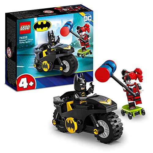 LEGO 76220 DC Batman vs. Harley Quinn, Superhelden-Set mit Action Figuren, Skateboard und Motorrad-Spielzeug für Jungen und Mädchen ab 4 Jahren LEGO 76220 DC Batman vs. Harley Quinn, Superhelden-Set mit Action Figuren, Skateboard und Motorrad-Spielzeug für Jungen und Mädchen ab 4 Jahren von LEGO