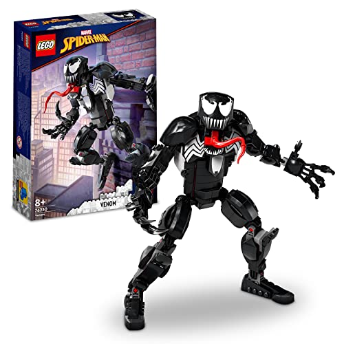 LEGO 76230 Marvel Venom Figur, bewegliches Superschurken Action-Spielzeug, sammelbares Set aus dem Spider-Man-Universum, Alien-Spielzeug von LEGO