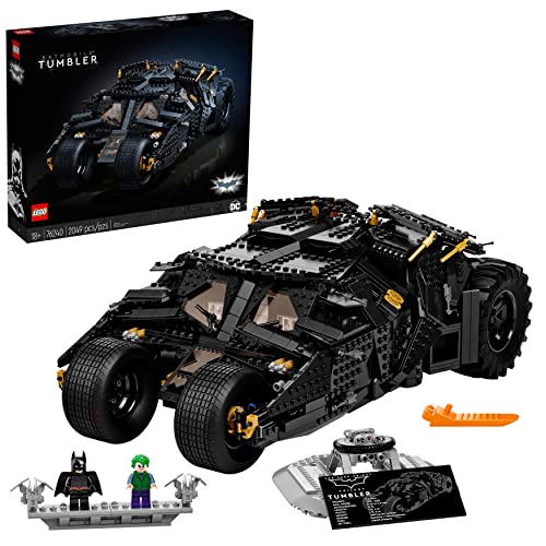 LEGO 76240 DC Batman Batmobile Tumbler, Modellauto zum Bauen, großes Set für Erwachsene mit Batman und Joker-Figuren, Sammlermodell zum Ausstellen als cooles Deko-Stück von LEGO