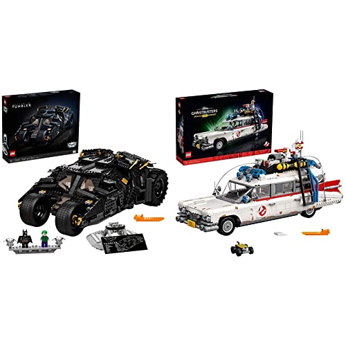 LEGO 76240 DC Batman Batmobile Tumbler Modellauto, Auto Set für Erwachsene & 10274 Icons Ghostbusters ECTO-1 Auto großes Set für Erwachsene von LEGO
