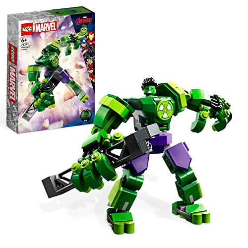 LEGO 76241 Marvel Hulk Mech, Action-Figur des Avengers Superhelden, sammelbares Spielzeug zum Bauen für Jungen und Mädchen ab 6 Jahren von LEGO