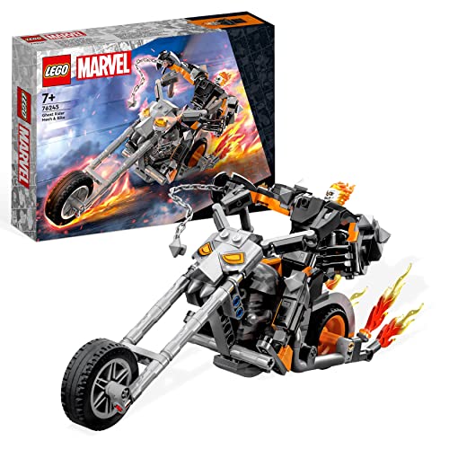 LEGO Marvel Ghost Rider mit Mech & Bike, Superhelden Motorrad Spielzeug zum Bauen mit Kette und Action-Figur, Geschenk für Kinder ab 7 Jahren 76245 von LEGO