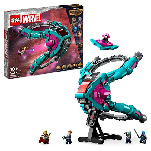 LEGO 76255 Marvel Das Neue Schiff der Guardians of The Galaxy Volume 3 BAU-Spielzeug mit Mantis, Drax & Star-Lord Minifiguren, Superhelden-Raumschiff-Set von LEGO