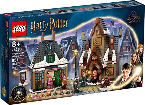 LEGO 76388 Harry Potter Besuch in Hogsmeade Spielzeug für Jungen und Mädchen, Set zum 20. Jubiläum mit Ron als goldene Minifigur, Geschenkidee Weihnachten von LEGO