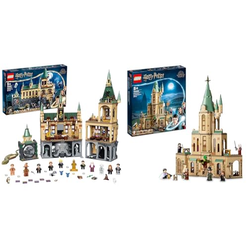 LEGO 76389 Harry Potter Schloss Hogwarts Kammer des Schreckens Spielzeug Set & 76402 Harry Potter Hogwarts: Dumbledores Büro Set zur Schloss Erweiterung mit dem Schwert Gryffindors und Minifiguren von LEGO