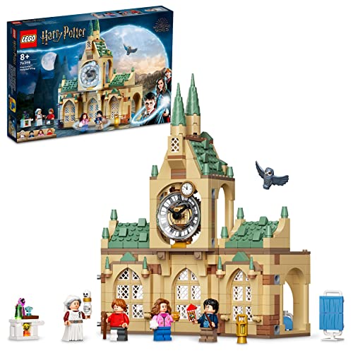 LEGO 76398 Harry Potter Hogwarts Krankenflügel, Schloss-Spielzeug mit 4 Minifiguren inkl. Harry, Ron und Hermine aus Der Gefangene von Askaban, mit Sammelkarten, Geschenk für Jungen und Mädchen von LEGO
