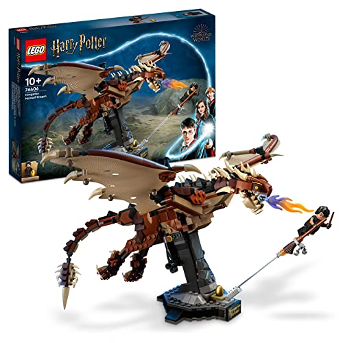 LEGO 76406 Harry Potter Ungarischer Hornschwanz, Drachen-Spielzeug zum Bauen und Ausstellen, Figur aus der Wizarding World, Harry Potter und der Feuerkelch-Fanartikel, Zimmer-Deko von LEGO