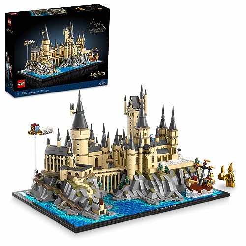 LEGO Harry Potter Schloss Hogwarts mit Schlossgelände, großes Set für Erwachsene, einschließlich berühmter Orte: Astronomieturm, Große Halle, Kammer des Schreckens, etc., Modellbausatz für Fans 76419 von LEGO