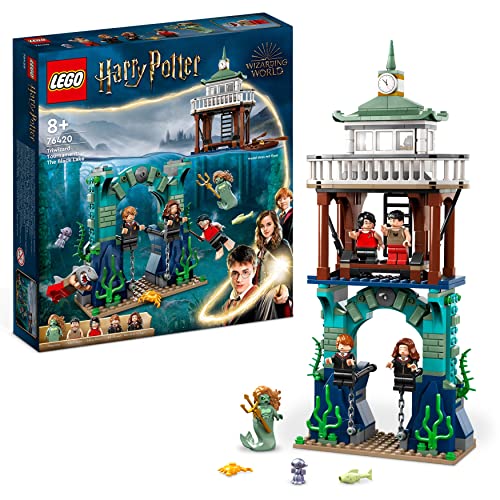 LEGO Harry Potter Trimagisches Turnier: Der Schwarze See, Feuerkelch Spielzeug für Kinder, Jungen & Mädchen ab 8 Jahren mit Boot-Spielzeug und 5 Minifiguren 76420 von LEGO