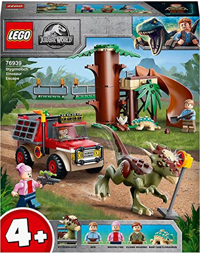 LEGO 76939 Jurassic World Flucht des Stygimoloch Spielzeug, Starterset für Kinder ab 4 Jahre mit Figuren und Baumhaus, Dinosaurier Geschenkidee von LEGO
