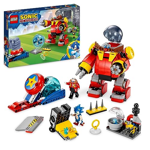 LEGO Sonic The Hedgehog Sonic vs. Dr. Eggmans Death Egg Robot-Spielzeug für Kinder, Mit Sonics Beschleunigungskugel und Katapult sowie 6 Charakteren, Geschenk für Jungen und Mädchen 76993 von LEGO