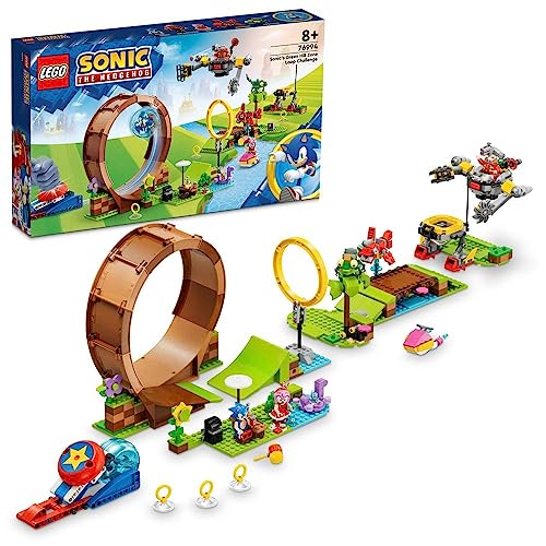 LEGO Sonic The Hedgehog Sonics Looping-Challenge in der Green Hill Zone, Baubares Spielzeug für Kinder, Jungen und Mädchen mit 9 Charakteren, darunter Dr. Eggman und Amy 76994 von LEGO