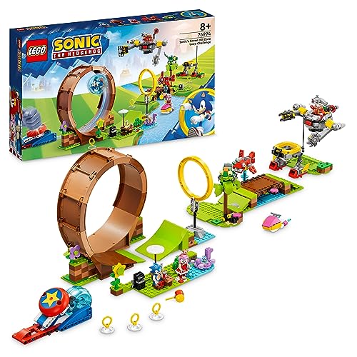 LEGO Sonic The Hedgehog Sonics Looping-Challenge in der Green Hill Zone, Baubares Spielzeug für Kinder, Jungen und Mädchen mit 9 Charakteren, darunter Dr. Eggman und Amy 76994 von LEGO