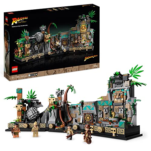 LEGO 77015 Indiana Jones Tempel des goldenen Götzen Modellbausatz für Erwachsene, Jäger des verlorenen Schatzes Film-Set mit interaktiven Funktionen und Minifiguren LEGO 77015 Indiana Jones Tempel des goldenen Götzen Modellbausatz für Erwachsene, Jäger des verlorenen Schatzes Film-Set mit interaktiven Funktionen und Minifiguren von LEGO