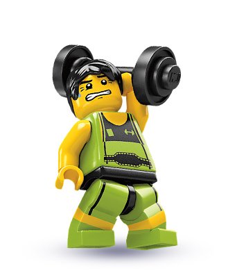 LEGO 8684 Sammelfigur: Gewichtheber Serie 2 von LEGO