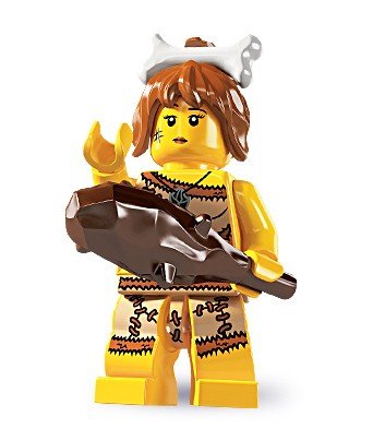 LEGO 8805 - Minifigur Steinzeit-Frau aus Sammelfiguren-Serie 5 von LEGO