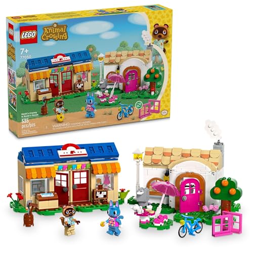 LEGO Animal Crossing Nook's Cranny & Rosie's House, baubares Videospielspielzeug für Kinder, enthält 2 Animal Crossing Spielfiguren, Geburtstagsgeschenkidee für Mädchen und Jungen ab 7 Jahren, 77050 von LEGO