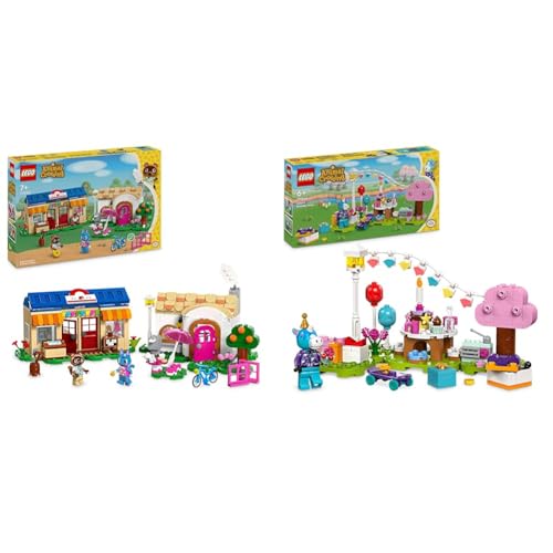 LEGO Animal Crossing Nooks Laden und Sophies Haus Set, kreatives Spielzeug & Animal Crossing Jimmys Geburtstagsparty, kreatives Spielzeug für Kinder LEGO Animal Crossing Nooks Laden und Sophies Haus Set, kreatives Spielzeug & Animal Crossing Jimmys Geburtstagsparty, kreatives Spielzeug für Kinder von LEGO