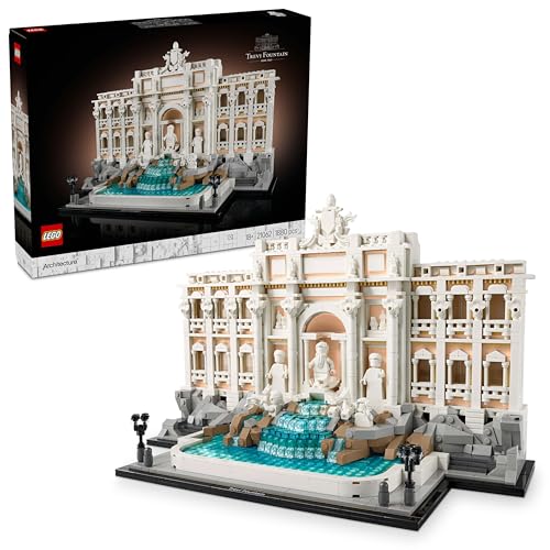 LEGO Architecture Trevi-Brunnen - Modell eines Wahrzeichens von Rom mit Minifiguren Skulpturen - Sammlerstück für das Büro und Wohnzimmer - Geschenk für Erwachsene und Architekturliebhaber 21062 von LEGO