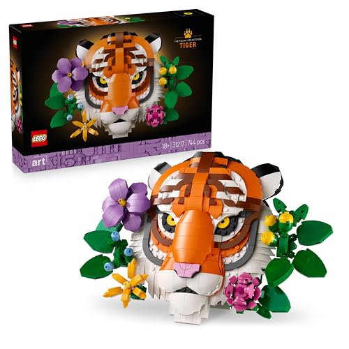 LEGO Art Fauna Collection - Tiger - Baubares 3D-Kunstwerk mit dekorativen Blumen von Botanicals - Dekoset für Erwachsene - Kreative Geschenkidee - 31217 LEGO Art Fauna Collection - Tiger - Baubares 3D-Kunstwerk mit dekorativen Blumen von Botanicals - Dekoset für Erwachsene - Kreative Geschenkidee - 31217 von LEGO