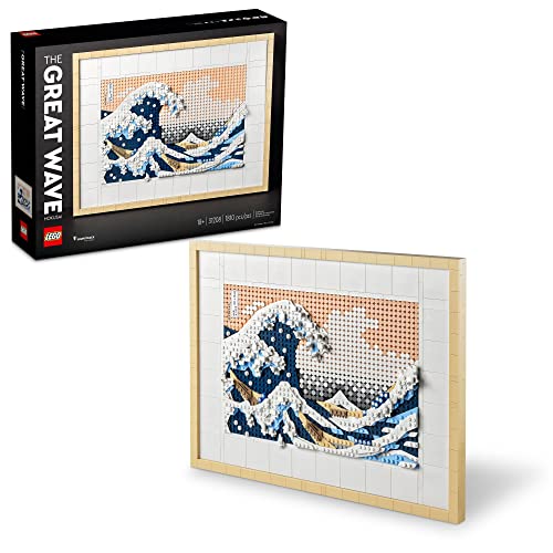 LEGO Art Hokusai - The Great Wave 31208, 3D Japanisches Wandkunst-Bastelset, gerahmte Ozean-Leinwand, kreative Aktivitäts-Hobbys für Erwachsene, DIY-Heim-, Büro-Dekor LEGO Art Hokusai - The Great Wave 31208, 3D Japanisches Wandkunst-Bastelset, gerahmte Ozean-Leinwand, kreative Aktivitäts-Hobbys für Erwachsene, DIY-Heim-, Büro-Dekor von LEGO