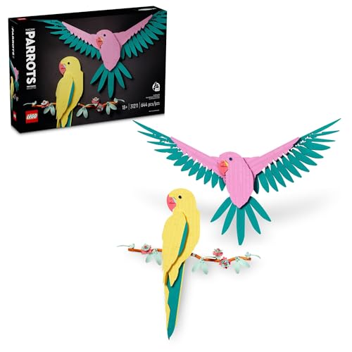LEGO Art The Fauna Collection 31211 - Aras Papageien, Natur-Wandkunst für Wohnzimmer-Dekor, Heimbüro-Dekor-Idee, Bauen und Ausstellen kreativer Aktivität für künstlerische Erwachsene LEGO Art The Fauna Collection 31211 - Aras Papageien, Natur-Wandkunst für Wohnzimmer-Dekor, Heimbüro-Dekor-Idee, Bauen und Ausstellen kreativer Aktivität für künstlerische Erwachsene von LEGO