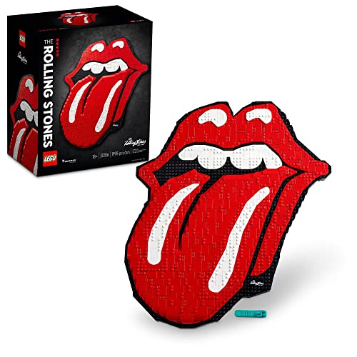 LEGO Art The Rolling Stones 31206 - Bauset Wandbild Erinnerungsstücke oder Hobby Geschenk für Rockmusikfans und Erwachsene (1.998 Teile) von LEGO