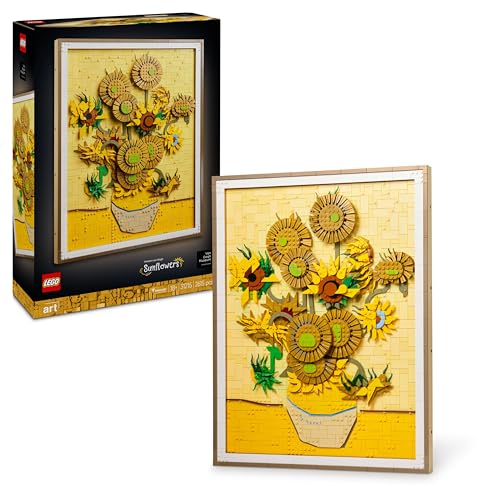 LEGO Art Vincent Van Gogh – Sonnenblumen - 3D-Blumengemälde mit beweglichen Blüten - Deko fürs Wohnzimmer oder Büro - Bausatz für Erwachsene - Kreative Geschenkidee für Männer & Frauen 31215 von LEGO