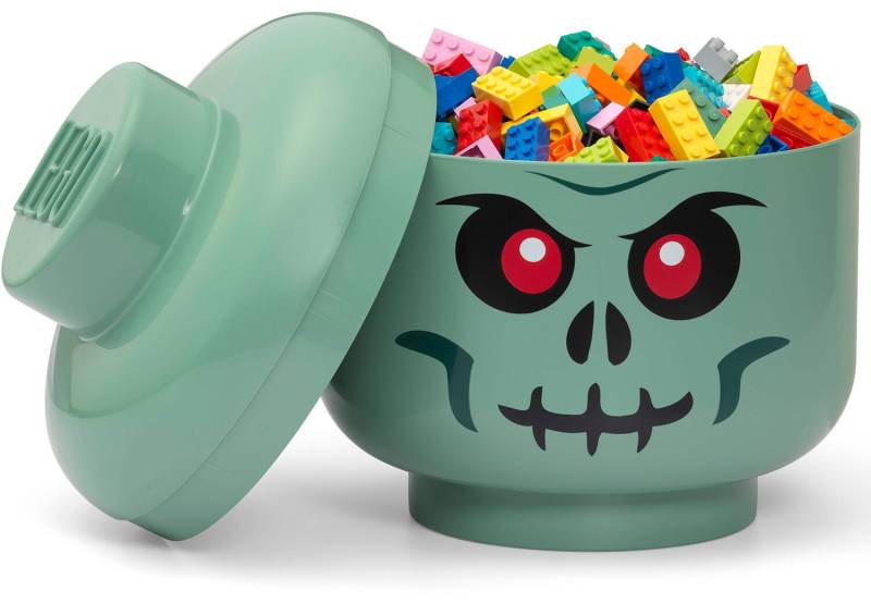 LEGO Aufbewahrungsbox Totenkopf Large, Grün von LEGO