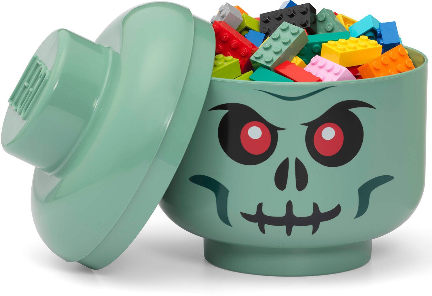 LEGO Aufbewahrungsbox Totenkopf Small, Grün von LEGO