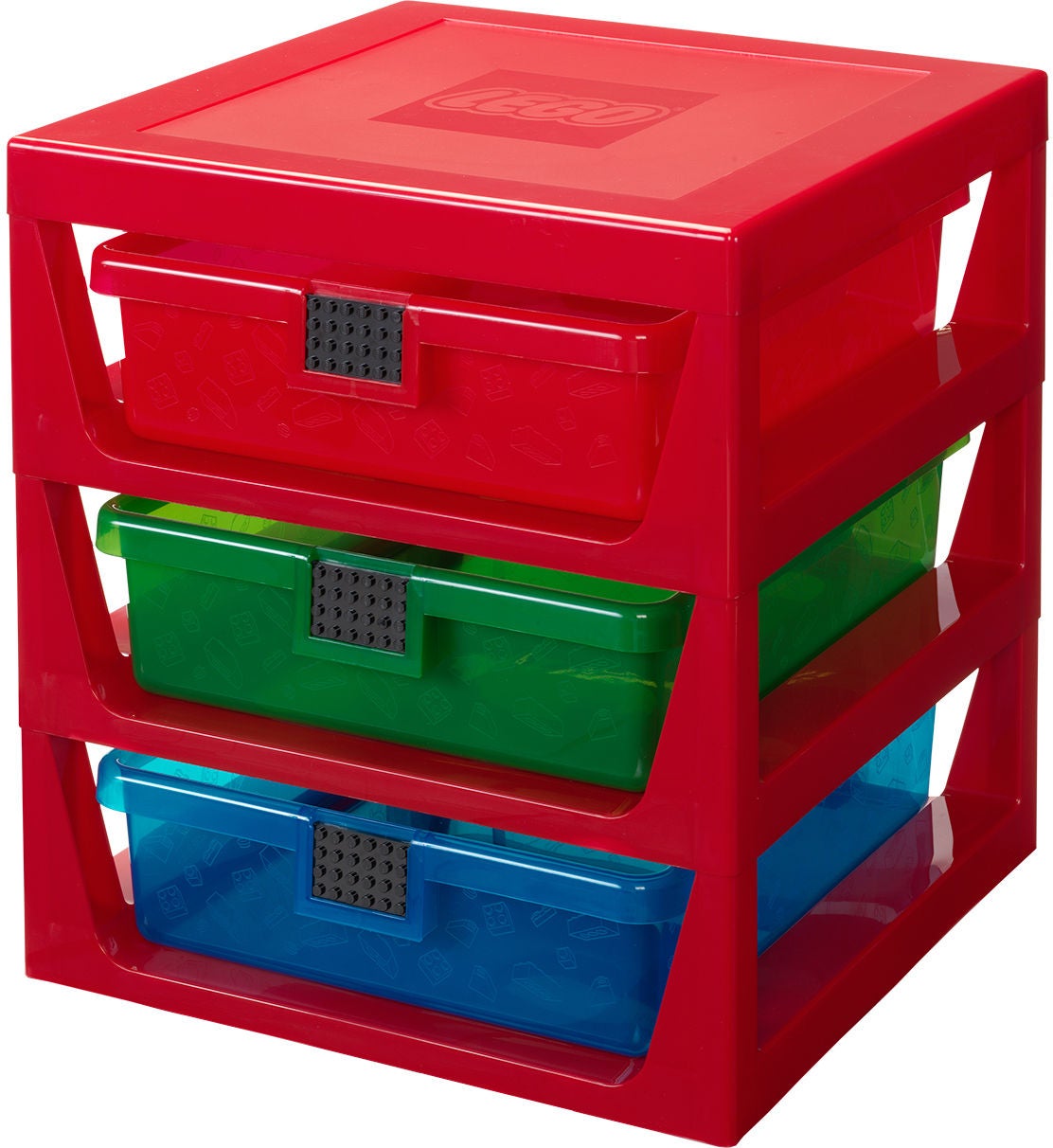 LEGO Aufbewahrungsregal mit drei Schubladen, Rot von LEGO