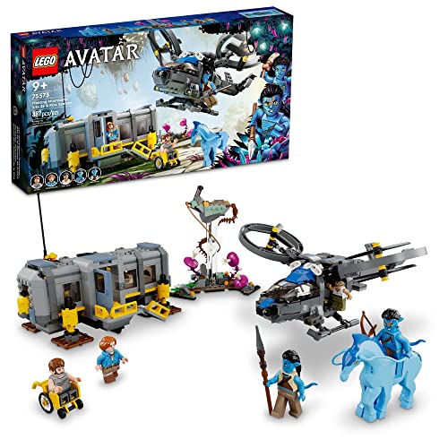 LEGO Avatar Floating Mountains Site 26 und RDA Samson 75573 - Spielzeug-Helikopter mit 5 Minifiguren und Direhorse Tierfigur, Film-inspiriertes Spiel, Geschenkidee für Kinder ab Bj von LEGO