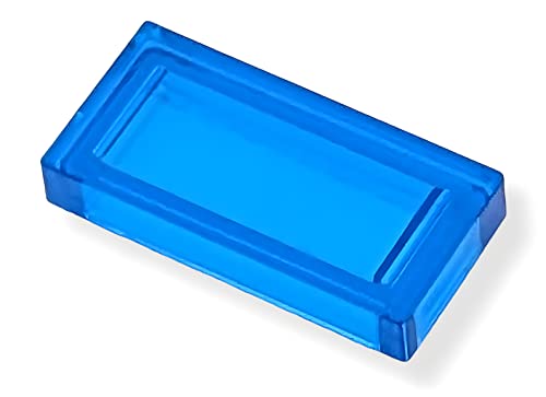Lego® City Classic Basic Bauzubehör - 1x2 Transparent Dunkelblaue Fliesen – 100 Stück | Perfekt für kreative Bauprojekte, Mosaike & Deko-Ideen von LEGO
