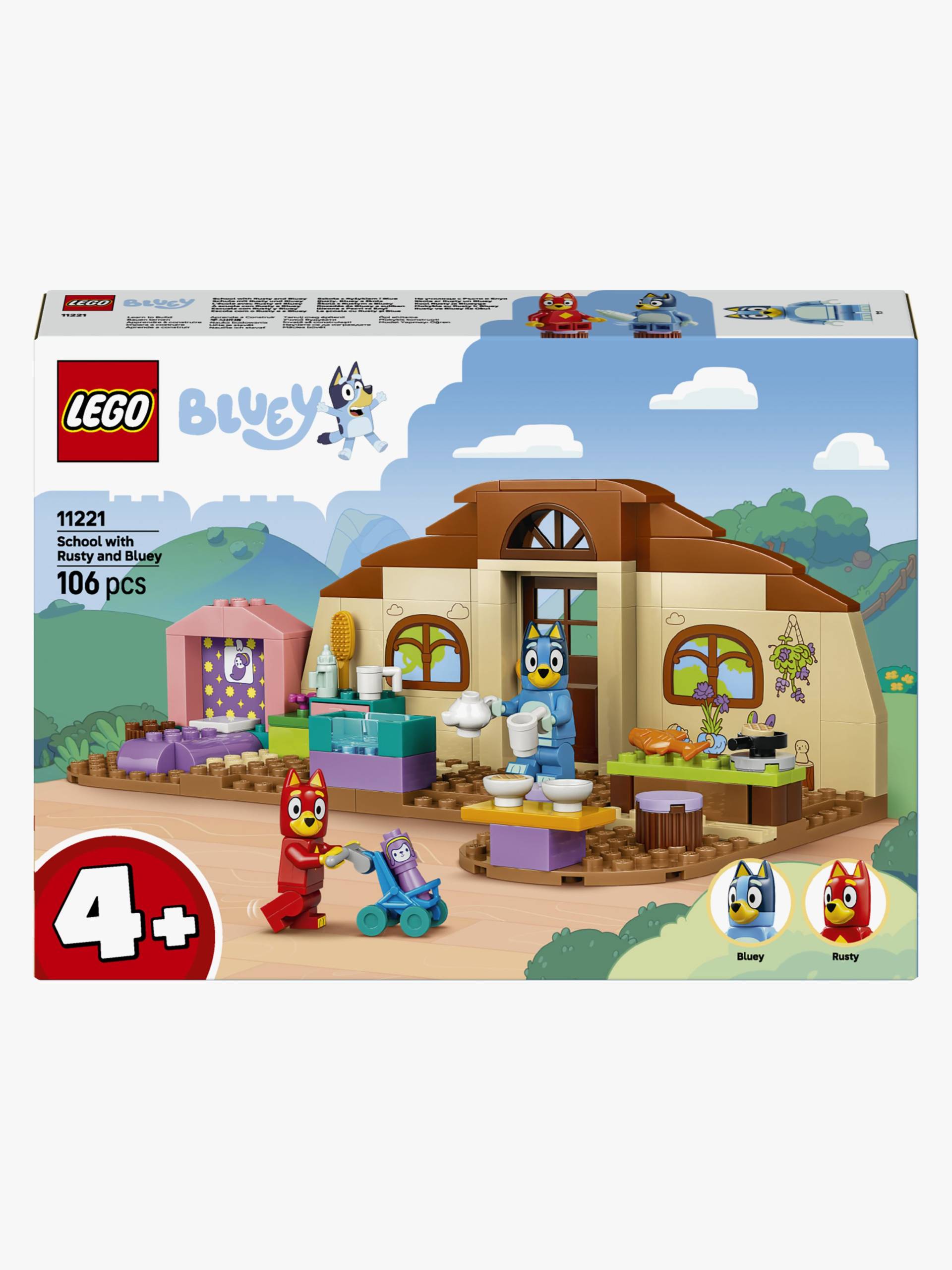 LEGO Bluey 11221 Schule mit Rusty und Bluey von LEGO