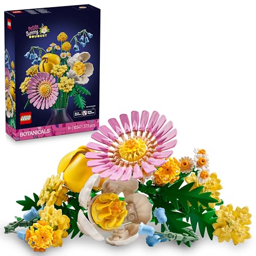 LEGO Botanicals Kleiner Sommerstrauß - Bauset mit Kunstblumen - inkl. Glockenblumen, Butterblumen, Tulpen - Spielzeug für Mädchen ab 9 Jahren und Teenager - Geschenkidee zum Geburtstag - 10347 von LEGO