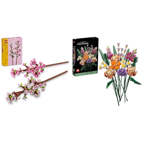 LEGO Botanicals The Rustic Charm Bundle: Cherry Blossoms & Flower Bouquet for Cozy Décor 40725 + 10280 von LEGO