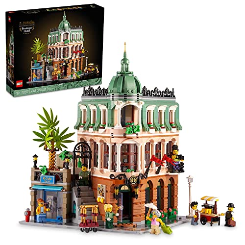 LEGO Boutique-Hotel Bausatz 10297; Bauen Sie EIN detailliertes, repräsentatives Musterhotel mit Überraschungen (3.066 Teile) von LEGO