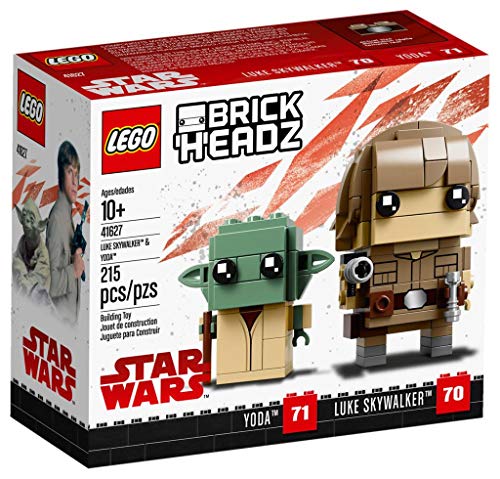 LEGO BrickHeadz Luke Skywalker & Yoda (41627) – Star-Wars-Spielzeug von LEGO