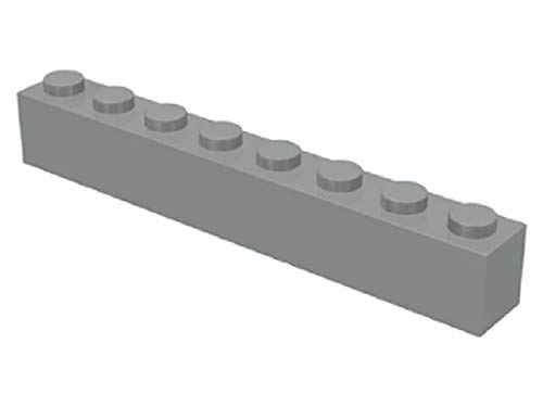 LEGO Bricks 3008 City Ziegelstein, 1 x 8 Drehpunkte, 10 Stück, hellgrau von LEGO