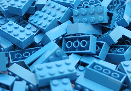 Lego® Classic Basic 3001 2x4 Azur Steine Bausteine - 50 Stück - Ideal für Kreative Bauprojekte und Lego® City Konstruktionen von LEGO