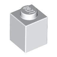 LEGO CITY - 20 Steine in WEISS mit 1x1 Noppen von LEGO