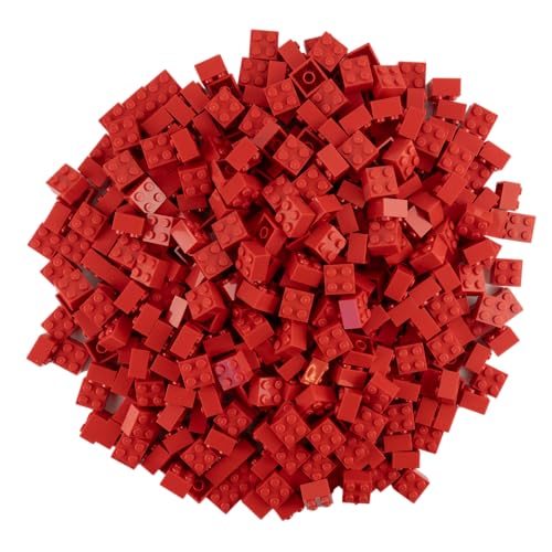 Lego City Classic Basic – 40 Rote 2x2 Noppen Steine | Unendliche Bauideen für kleine und große Architekten von LEGO