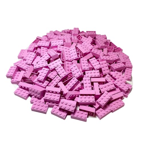 Lego® City - 50 Basic Classic Steine im seltenen Rosa mit 2x4 Noppen - Modelnummer 3001 - Ideal für Friends City Bauprojekte von LEGO