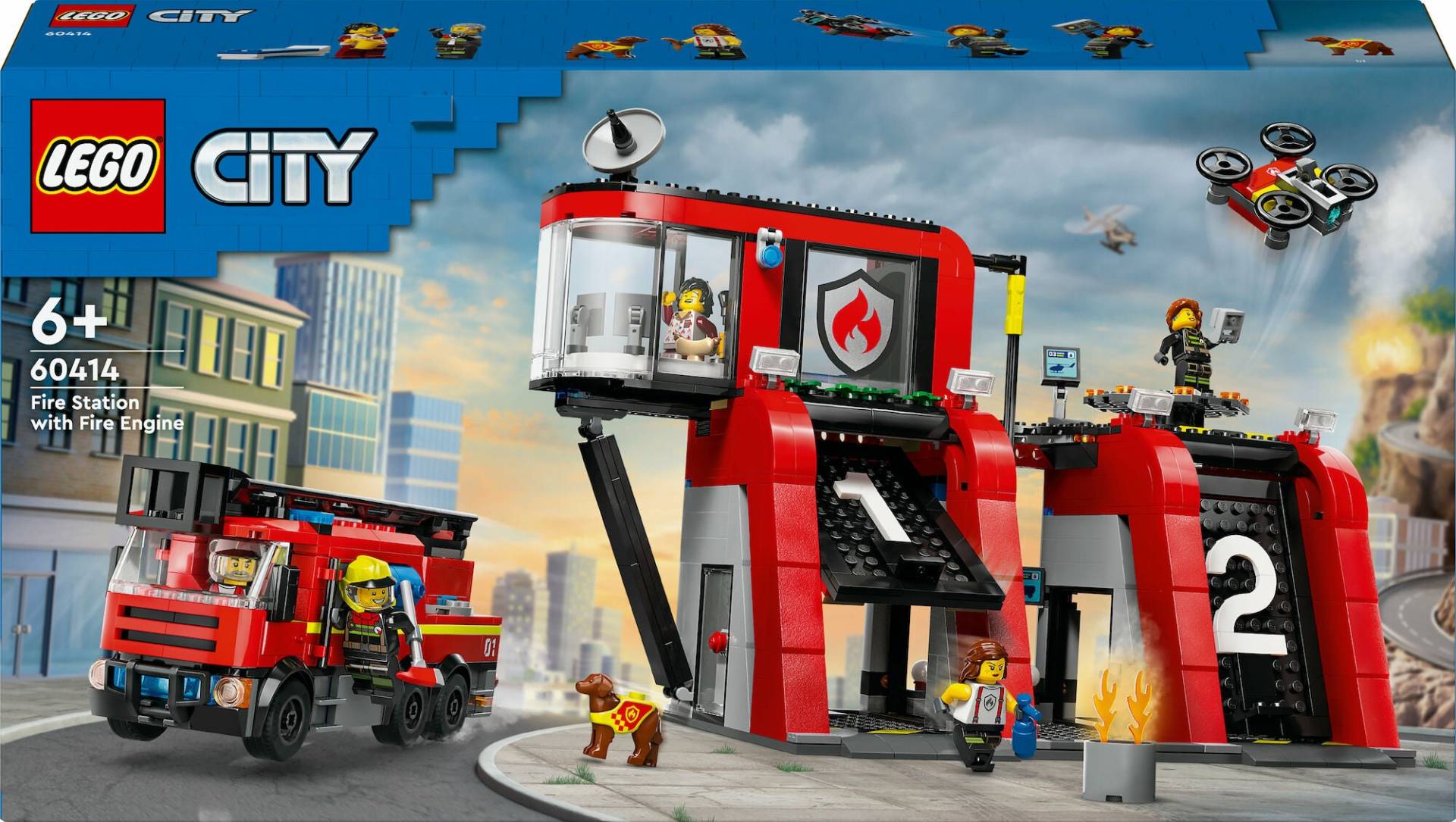 LEGO City 60414 Feuerwehrstation mit Drehleiterfahrzeug LEGO City 60414 Feuerwehrstation mit Drehleiterfahrzeug von LEGO
