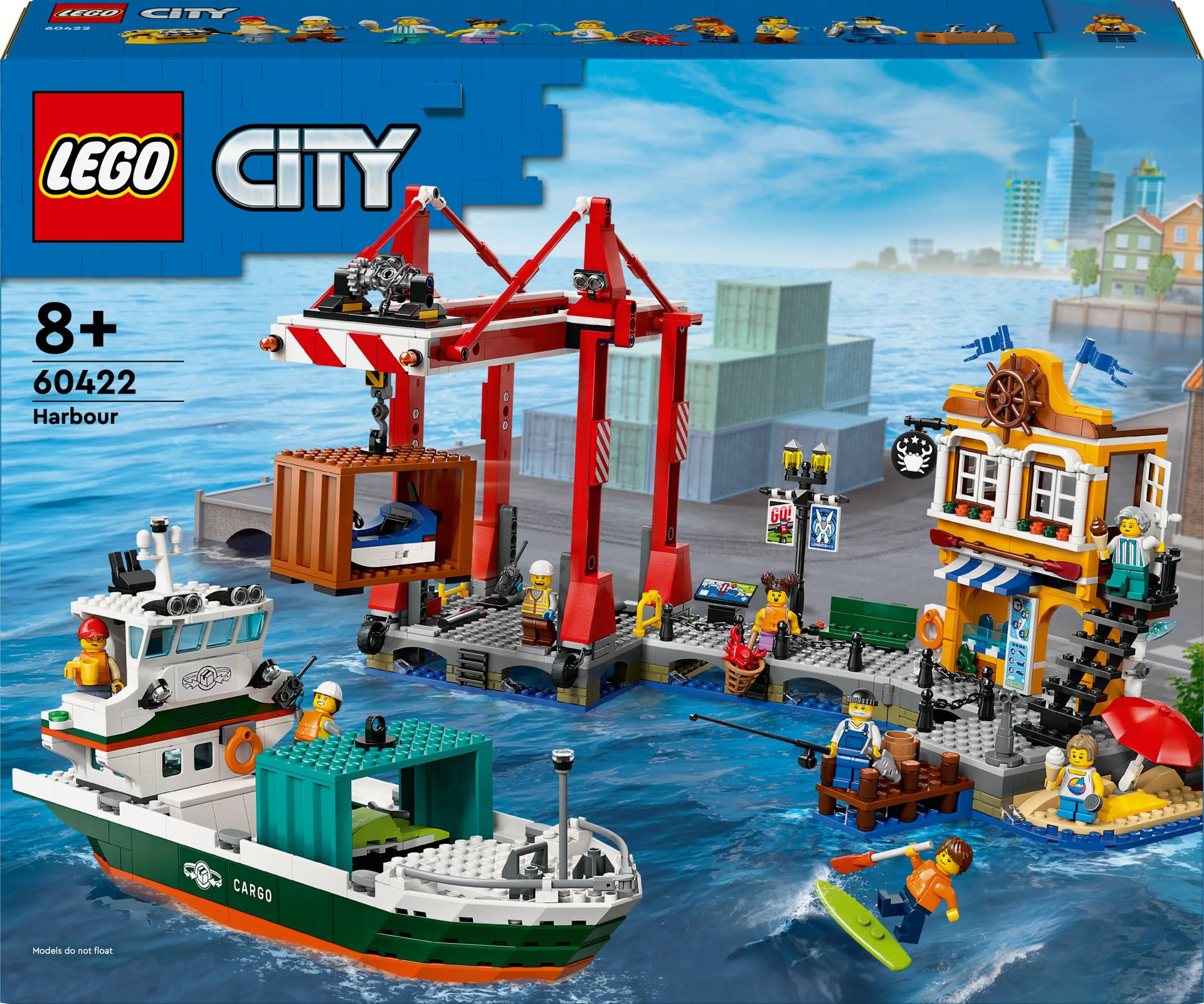 LEGO City 60422 Hafen mit Frachtschiff von LEGO