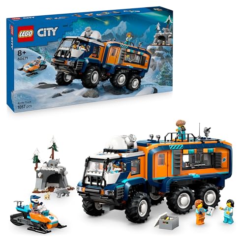 LEGO City Arktis-Truck mit Labor – BAU- und Spielset – Erkundungsfahrzeug mit Lenkung und Federung – inkl. Schneescooter, 5 Mini-Figuren und 3 Wolfsfiguren – Geschenk für Jungen ab 8 Jahren – 60471 LEGO City Arktis-Truck mit Labor – BAU- und Spielset – Erkundungsfahrzeug mit Lenkung und Federung – inkl. Schneescooter, 5 Mini-Figuren und 3 Wolfsfiguren – Geschenk für Jungen ab 8 Jahren – 60471 von LEGO