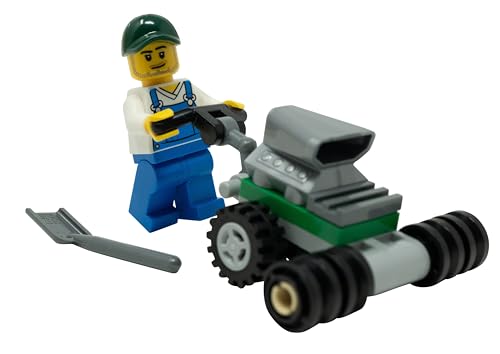 LEGO City - Bauer Minifigur mit Rasenmäher - Mini Set von LEGO