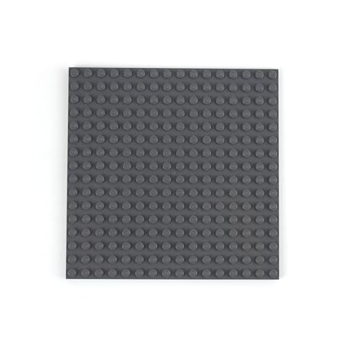 Lego® City Friends Basic Classic - 16x16 Bauplatten 91405 in Dunkelgrau - 2 Stück - Klassische Bauplatten für Lego® Häuser und kreative Bauprojekte - Ideal für Lego® City Konstruktionen von LEGO